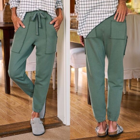 Frank & Eileen Pants - Frank & Eileen Rosemary Green Eamon High Rise Jogger Sweatpants Size XS
